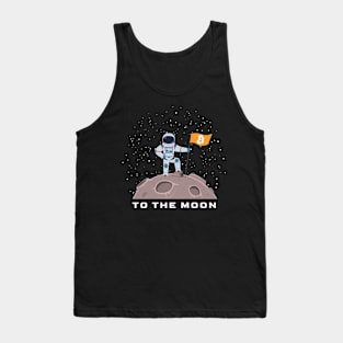 Bitcoin to the moon BTC Kryptowährung Astronaut Tank Top